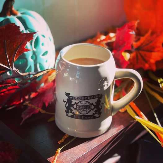 Nice thing about stoneware steins? They help you out the next morning too! Prost